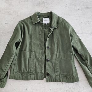 Madewell Green Crop Jacket XXS